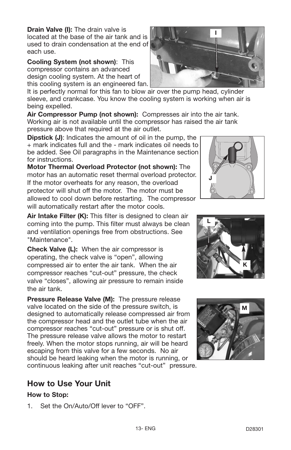 How to use your unit | Porter-Cable JOB BOSS C3555 User Manual | Page 13 / 78