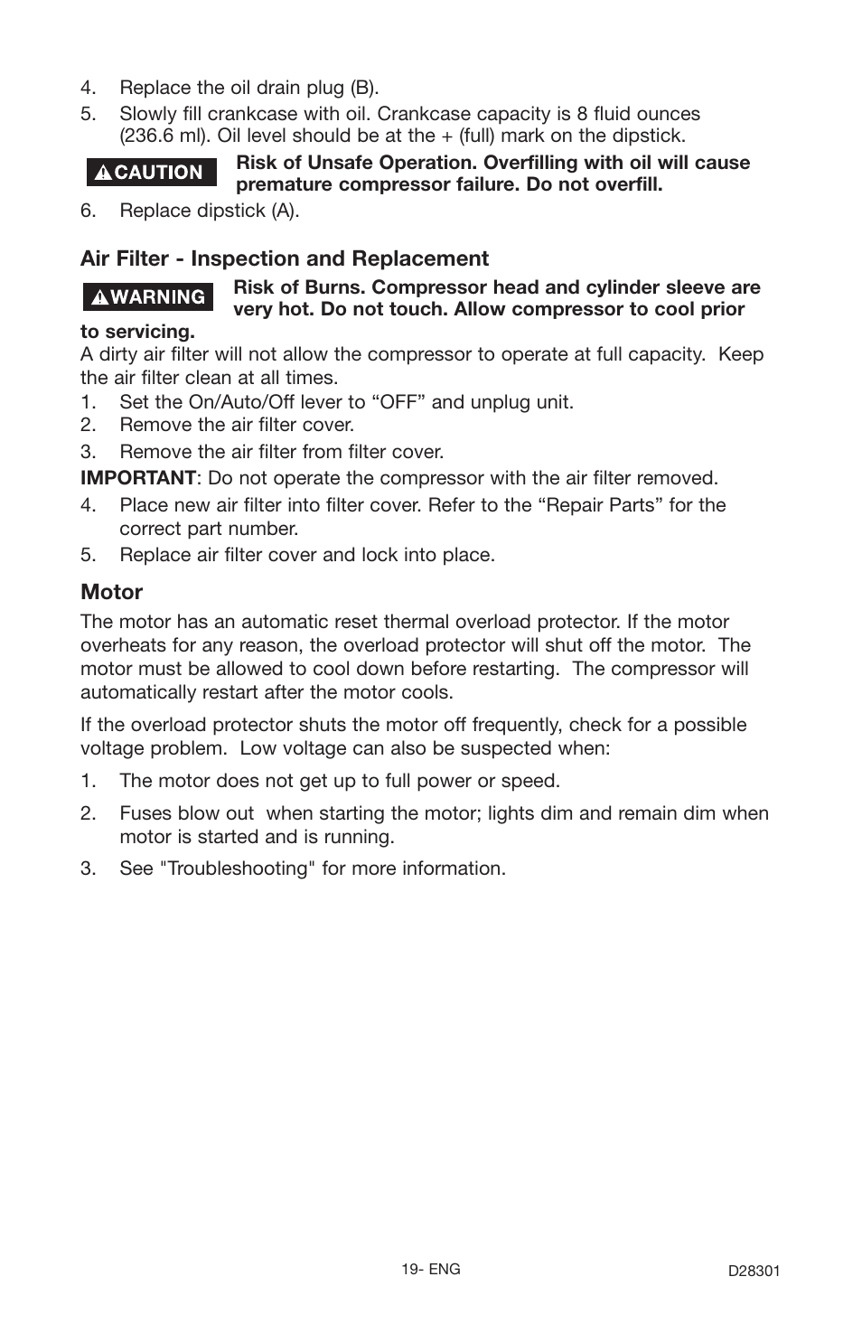 Porter-Cable JOB BOSS C3555 User Manual | Page 19 / 78