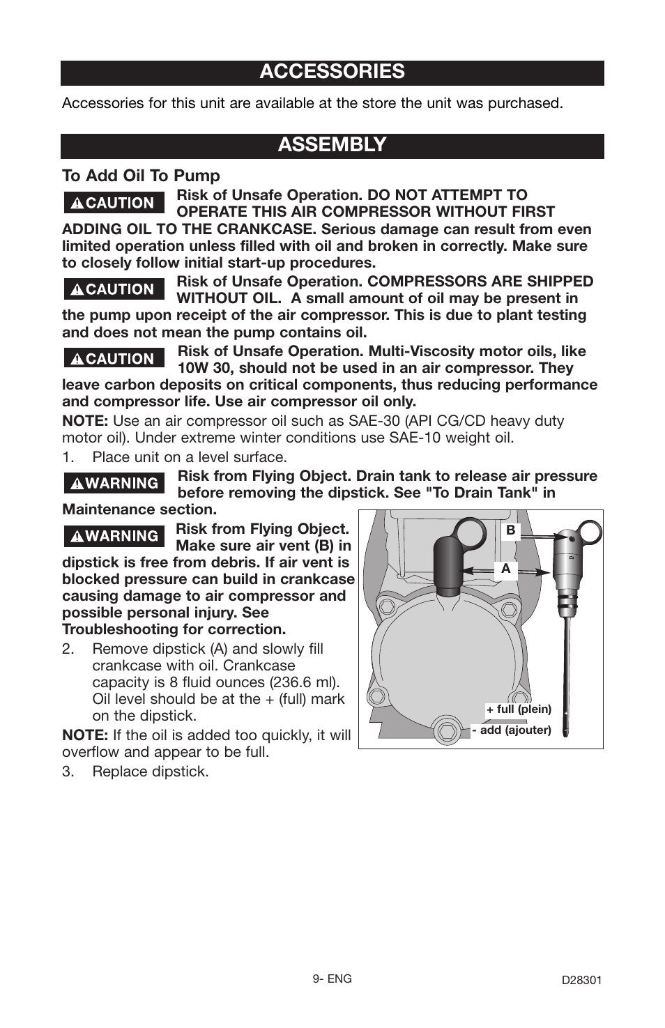 Accessories assembly | Porter-Cable JOB BOSS C3555 User Manual | Page 9 / 78