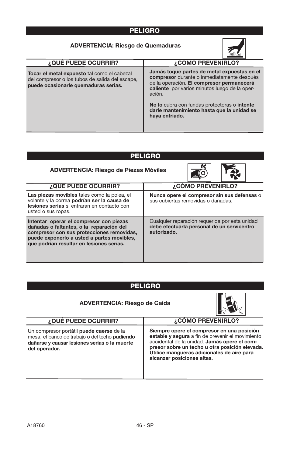 Porter-Cable A18760-1006-1 User Manual | Page 46 / 60