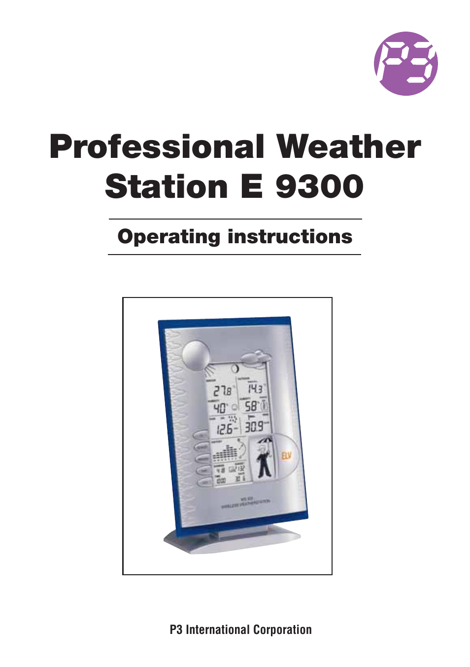 P3 International E 9300 User Manual | 48 pages