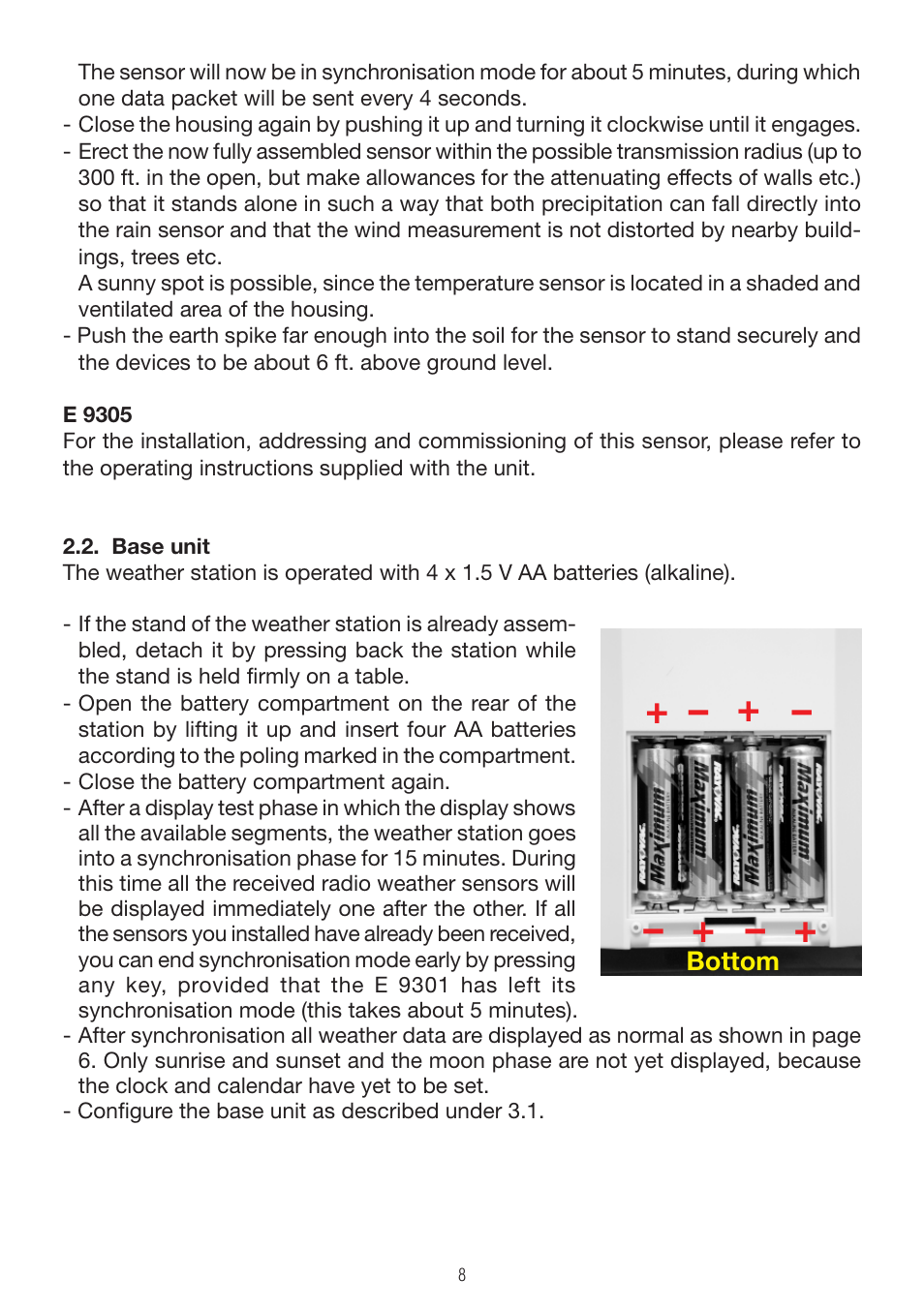 P3 International E 9300 User Manual | Page 8 / 48