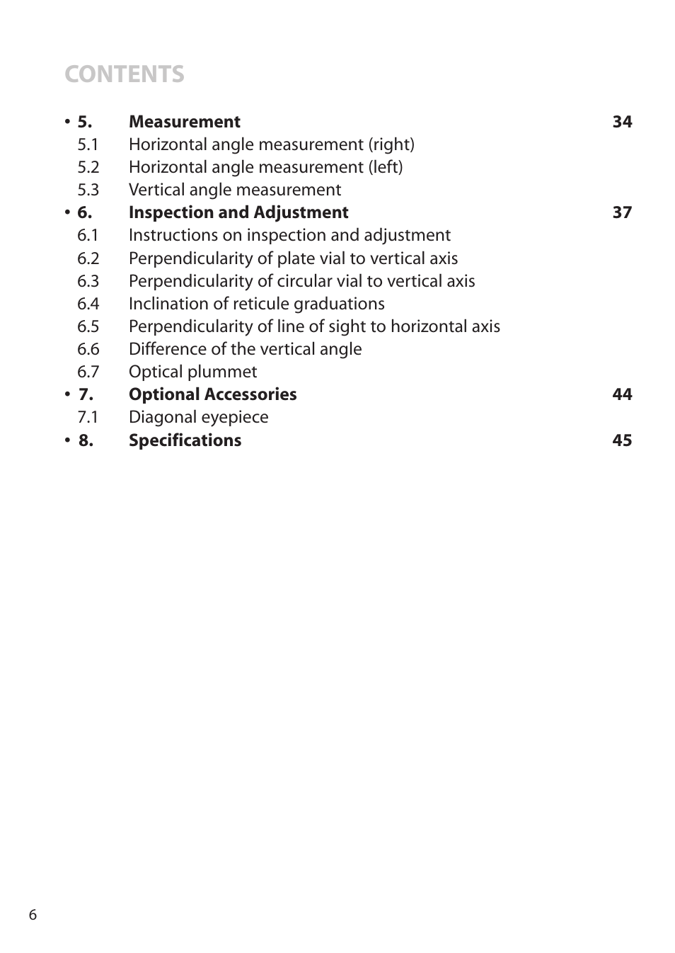 Pentax ETH-310 User Manual | Page 6 / 48