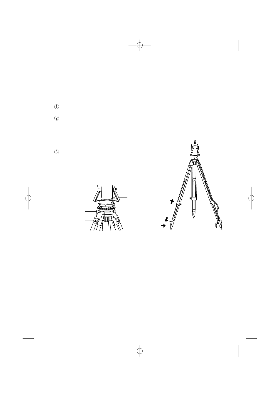 3 preparation for surveying, 1 centering and leveling of the instrument, 2 laser plummet | Pentax R-315(N) User Manual | Page 22 / 91