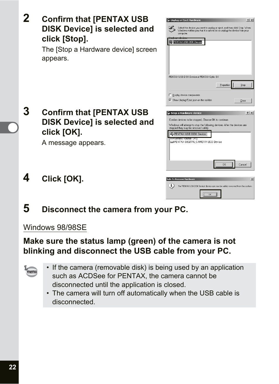 Pentax Optio SV User Manual | Page 24 / 68