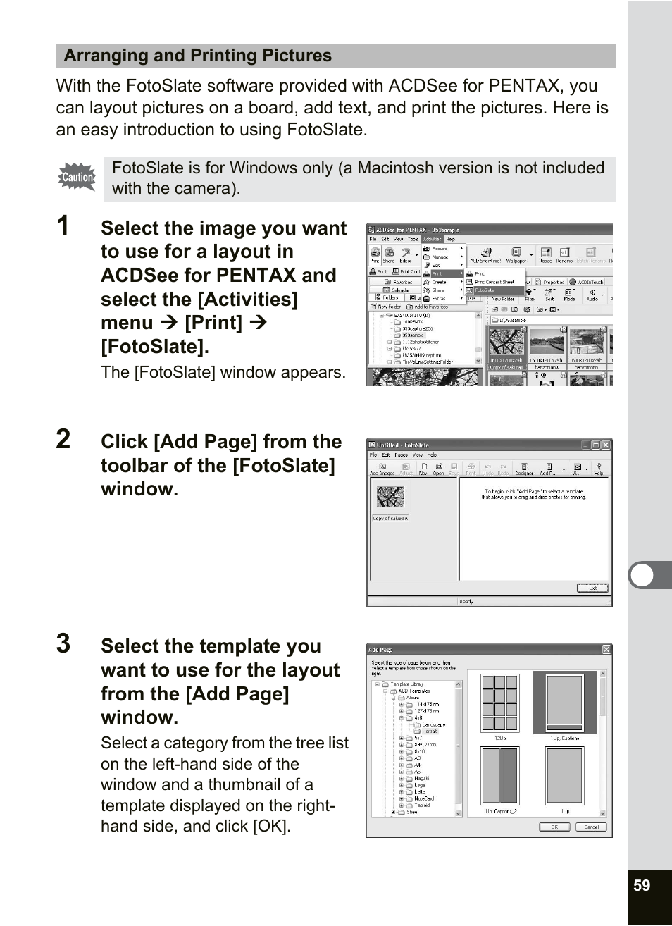 Pentax Optio SV User Manual | Page 61 / 68