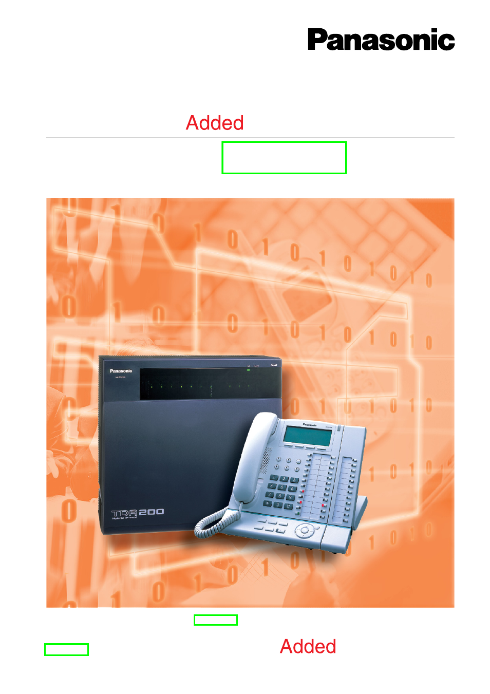 Peerless Industries KX-TDA15 User Manual | 380 pages