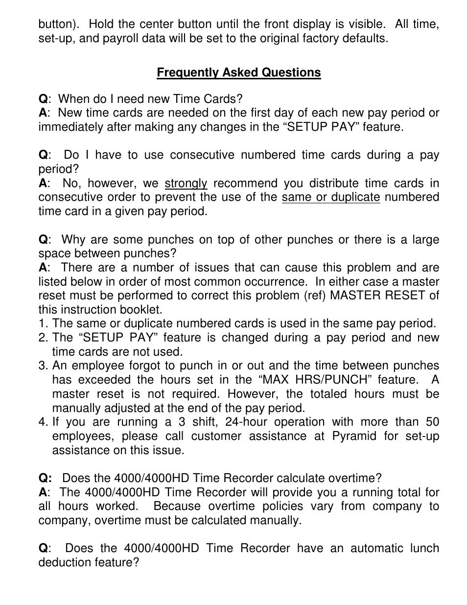 Pyramid Technologies 4000HD User Manual | Page 12 / 62