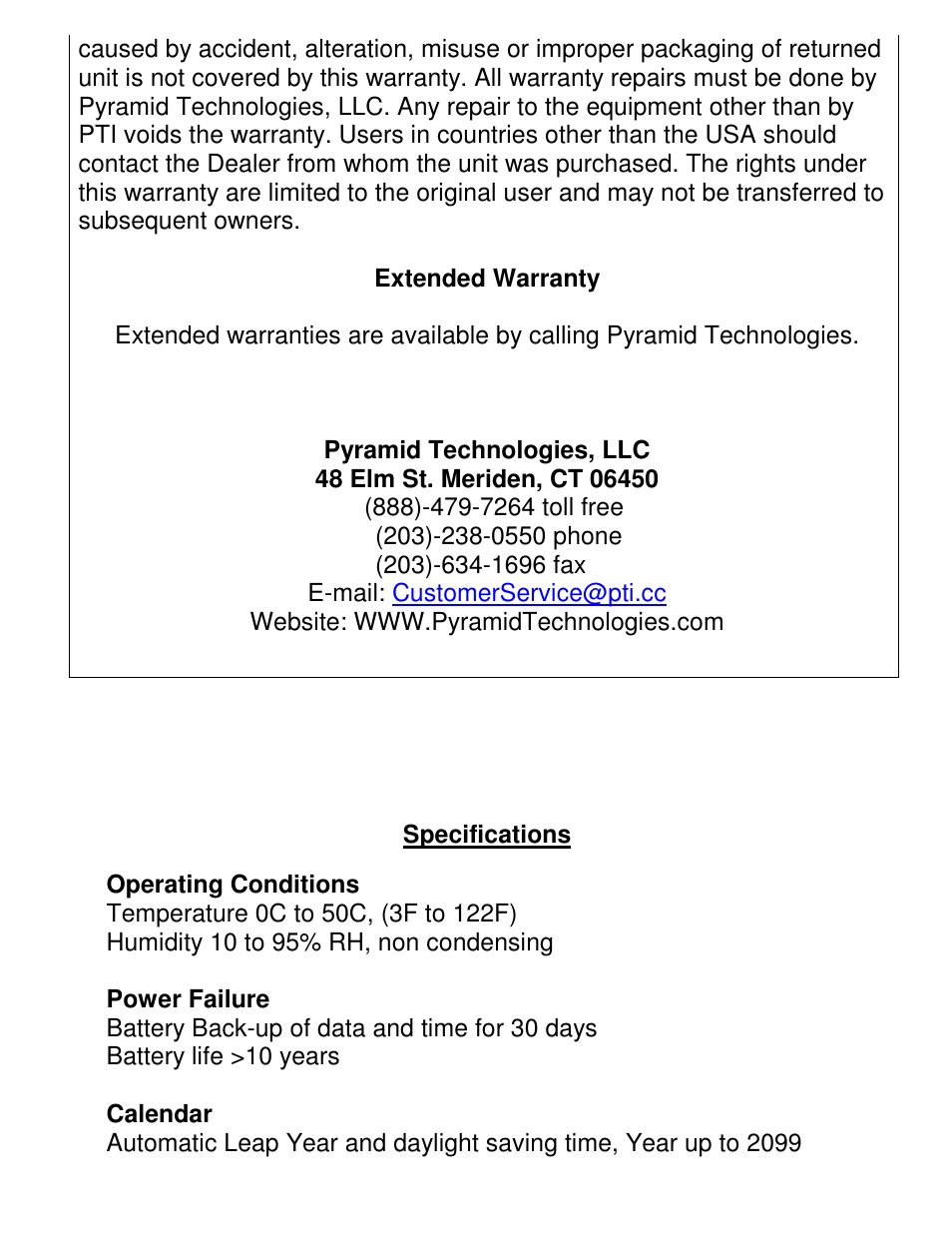 Pyramid Technologies 4000HD User Manual | Page 14 / 62