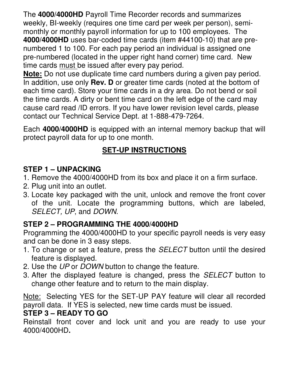 Pyramid Technologies 4000HD User Manual | Page 2 / 62