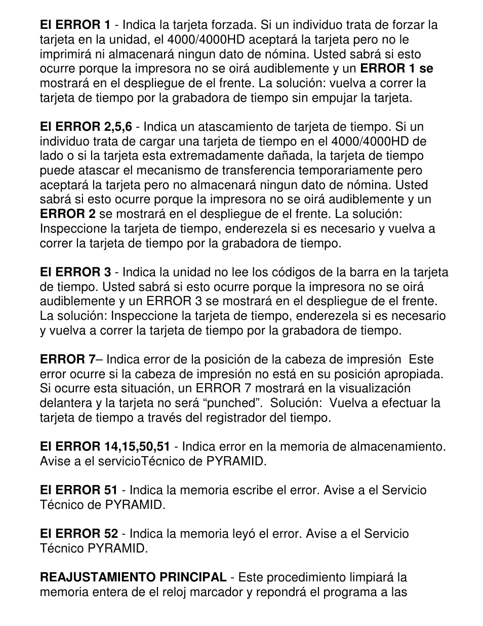 Pyramid Technologies 4000HD User Manual | Page 26 / 62