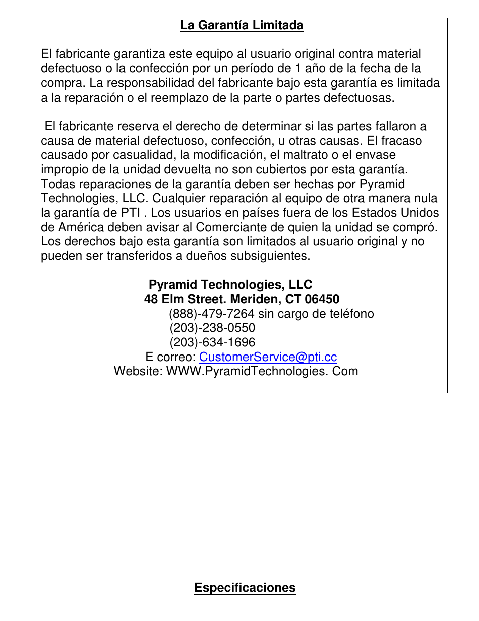 Pyramid Technologies 4000HD User Manual | Page 29 / 62