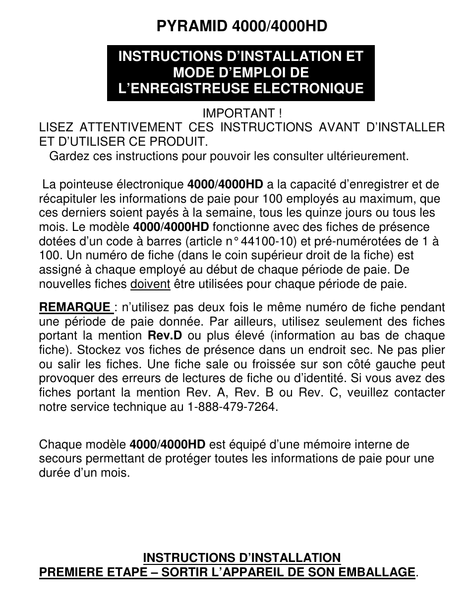 Pyramid Technologies 4000HD User Manual | Page 31 / 62