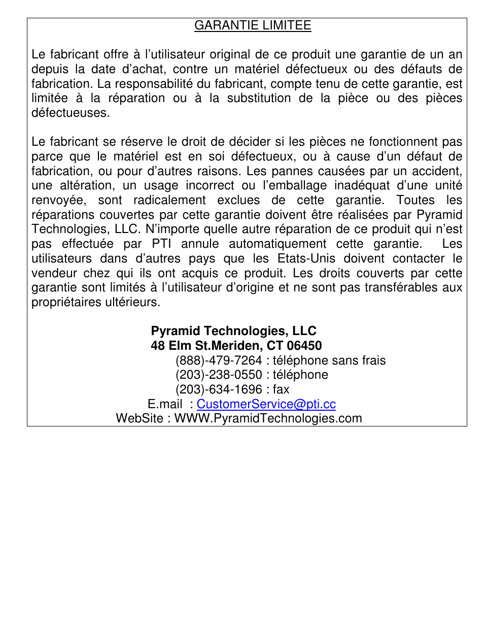 Pyramid Technologies 4000HD User Manual | Page 45 / 62