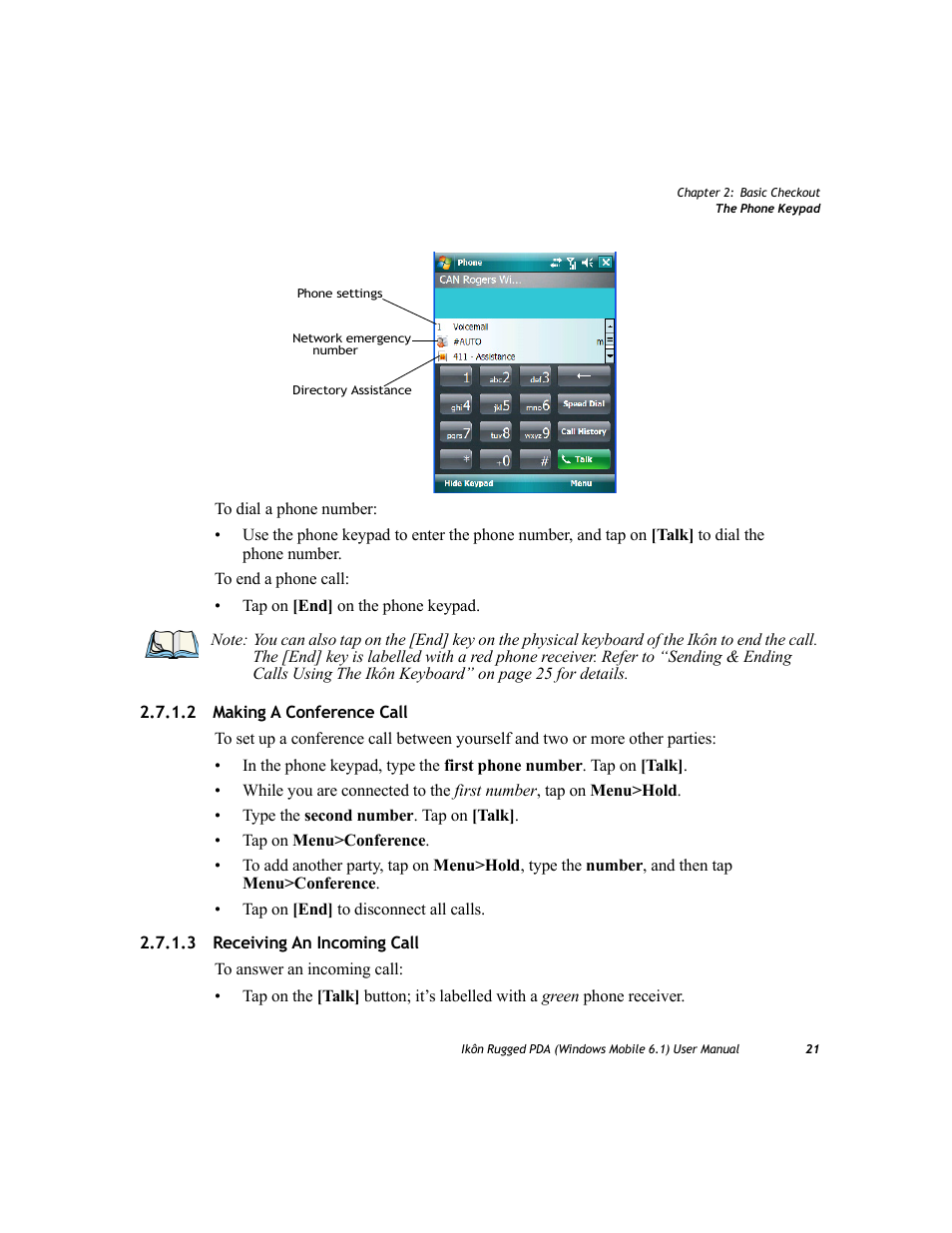 2 making a conference call, 3 receiving an incoming call | PYLE Audio IKON RUGGED 7505-BT User Manual | Page 35 / 406