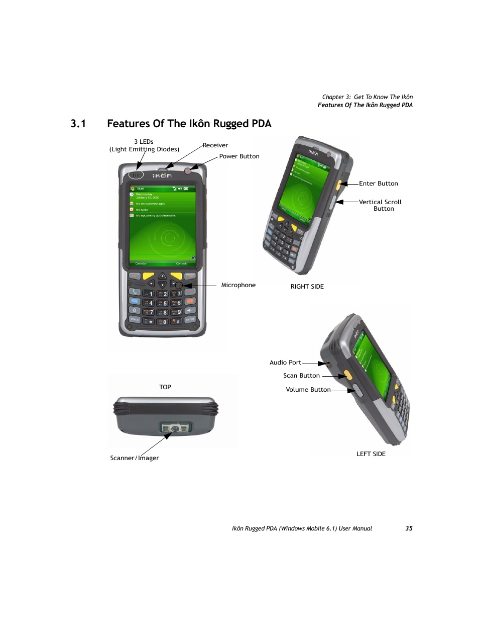 1 features of the ikôn rugged pda, Features of the ikôn rugged pda | PYLE Audio IKON RUGGED 7505-BT User Manual | Page 49 / 406