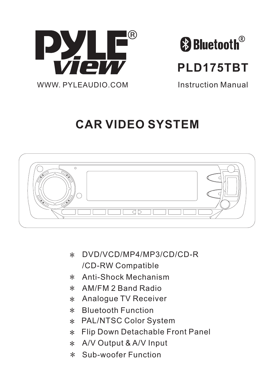 PYLE Audio PLD175TBT User Manual | 27 pages