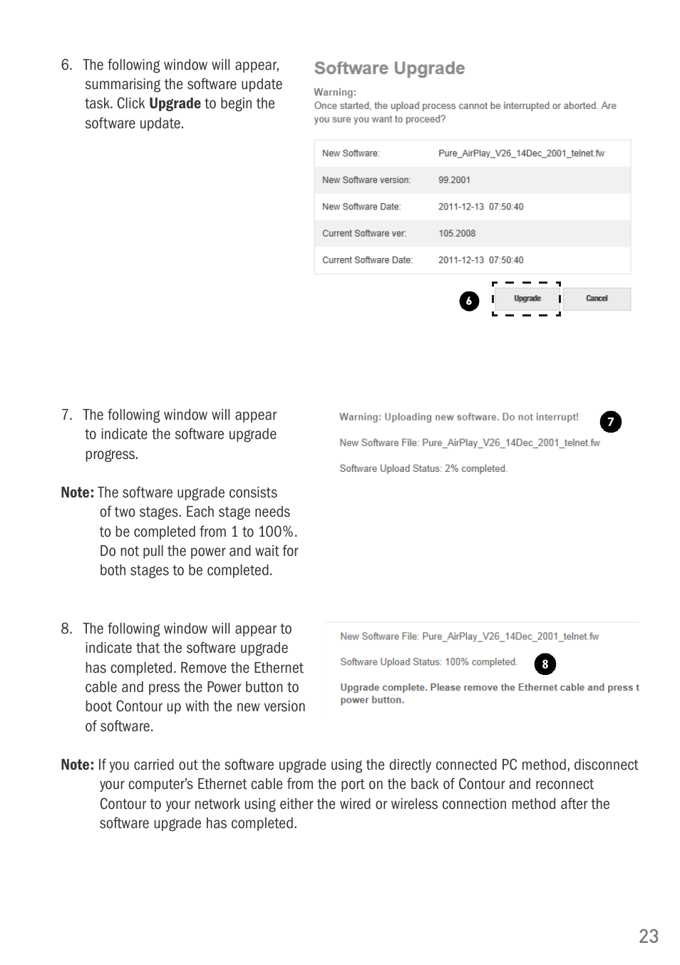 Pure Digital Pure Contour Air 200i User Manual | Page 23 / 28