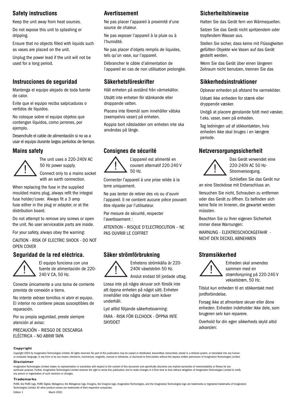 Pure Digital DRX-702ES User Manual | Page 2 / 16