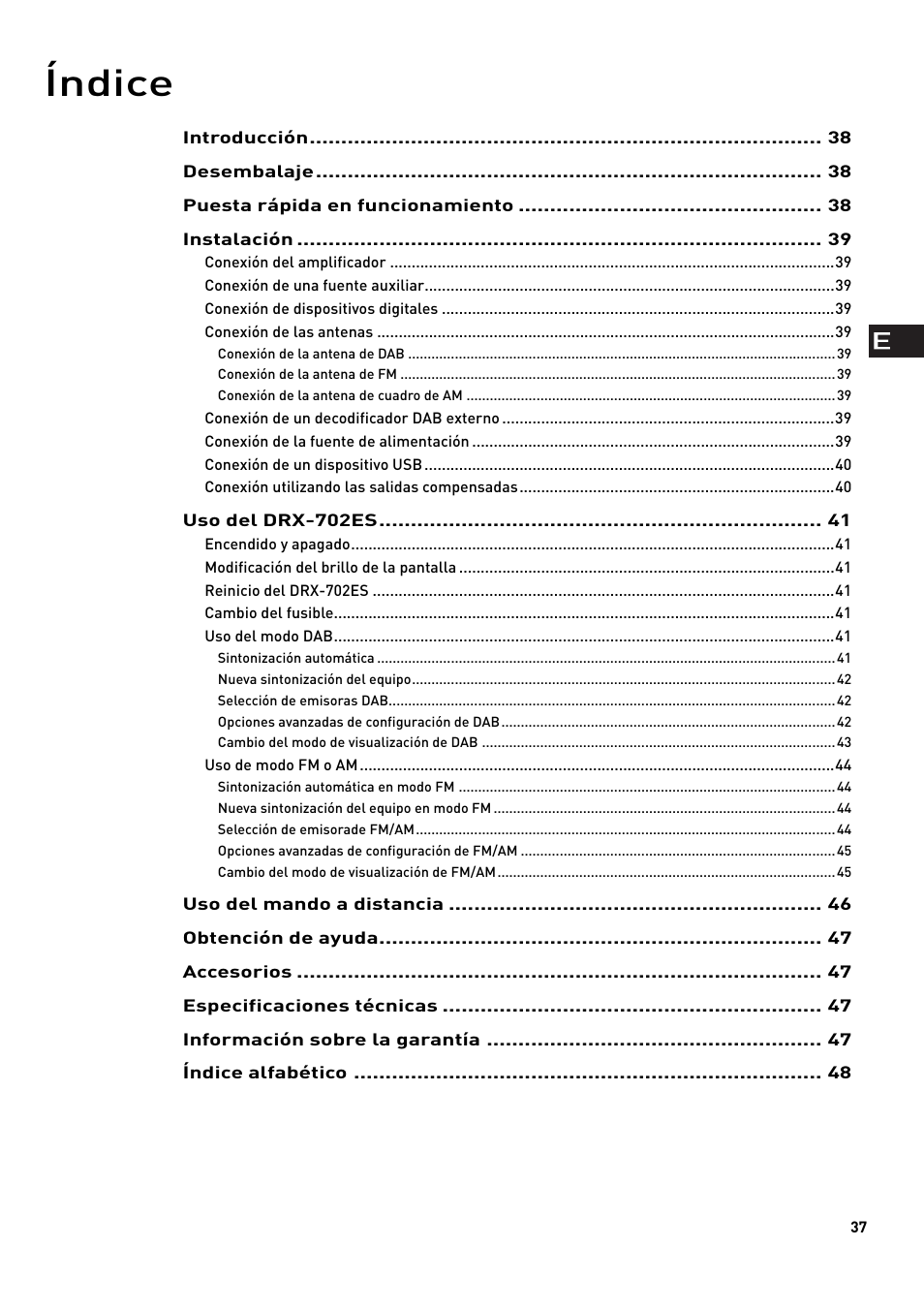 Índice | Pure Digital DRX-702ES User Manual | Page 3 / 16