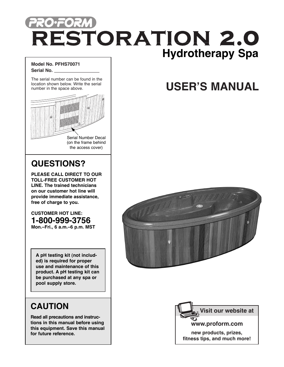 ProForm PFHS70071 User Manual | 20 pages