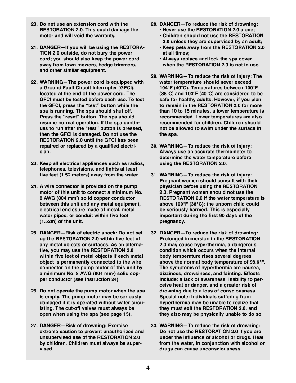 ProForm PFHS70071 User Manual | Page 4 / 20