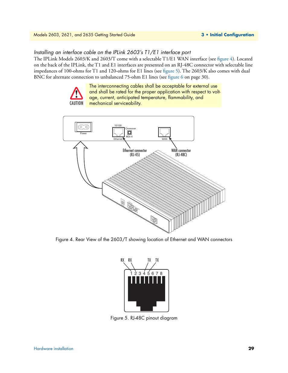 Rj-48c pinout diagram | Patton electronic PATTON 2603 User Manual | Page 29 / 133