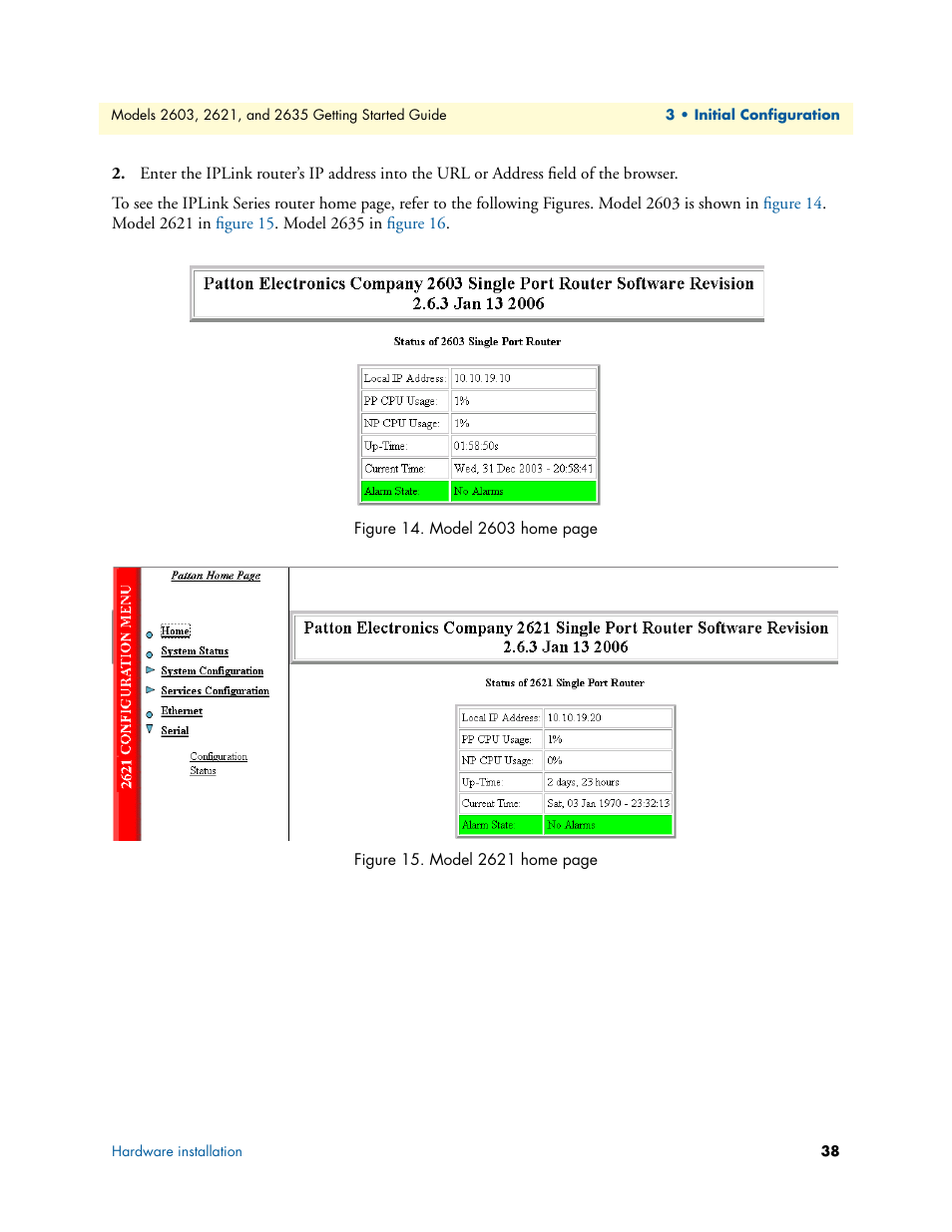 Patton electronic PATTON 2603 User Manual | Page 38 / 133