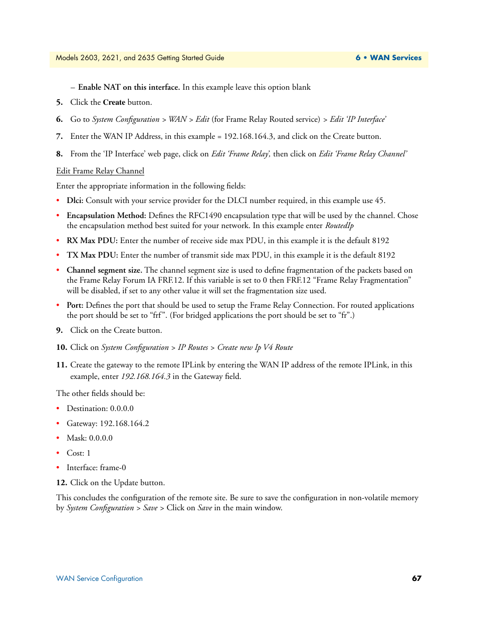Patton electronic PATTON 2603 User Manual | Page 67 / 133