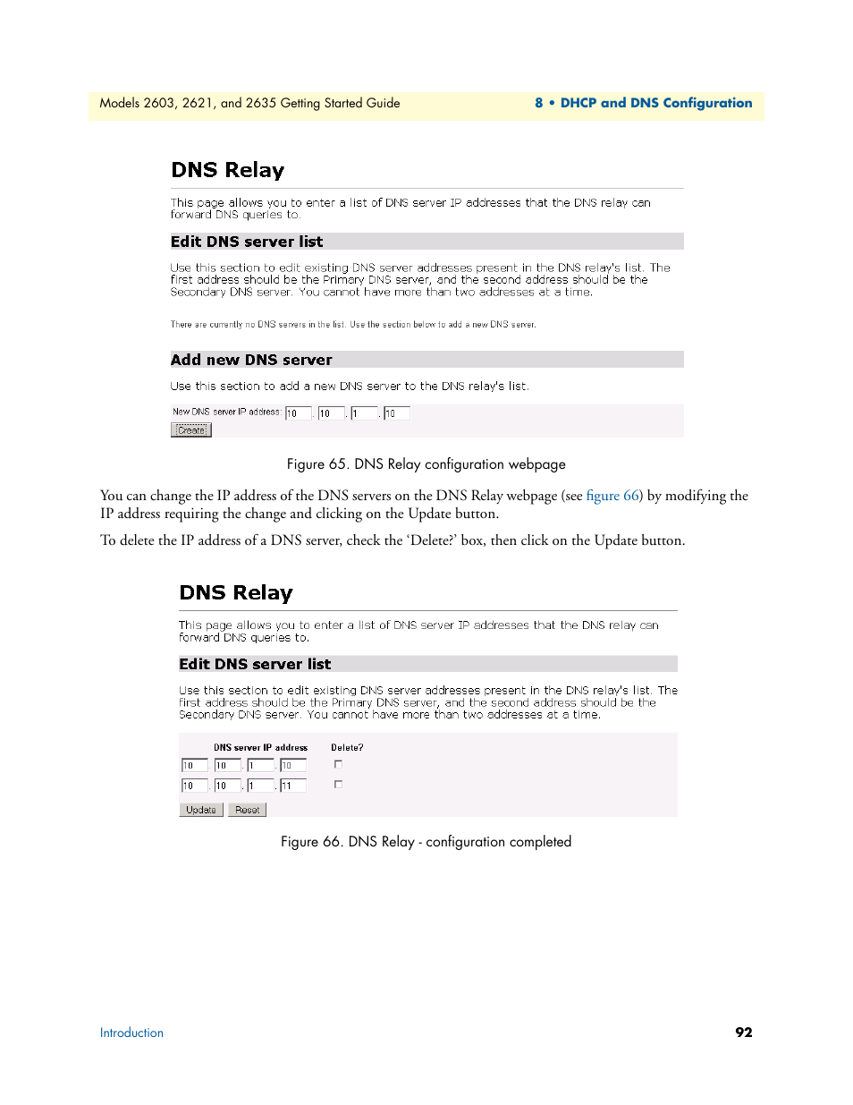 Dns relay - configuration completed, Figure 65, And click on the c | Patton electronic PATTON 2603 User Manual | Page 92 / 133