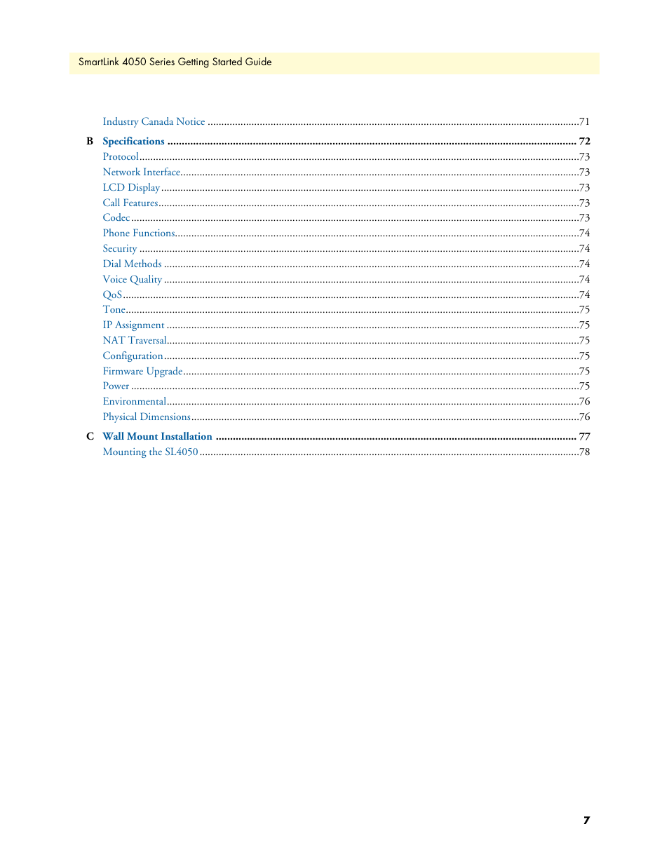 Patton electronic SL4050/B2/E User Manual | Page 7 / 79