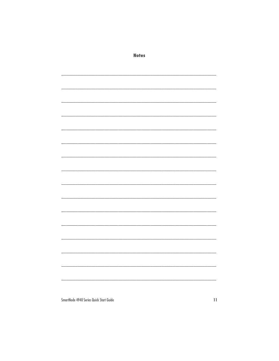 Notes | Patton electronic SMARTNODE 4940 User Manual | Page 11 / 12