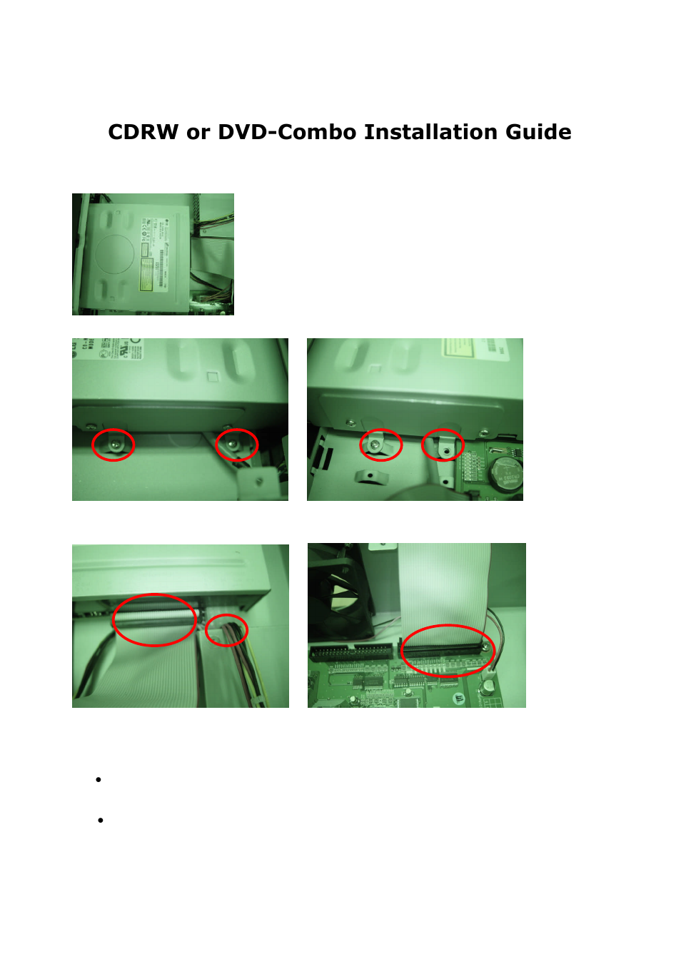 Cdrw or dvd-combo installation guide | Pelikan 9CH User Manual | Page 8 / 68