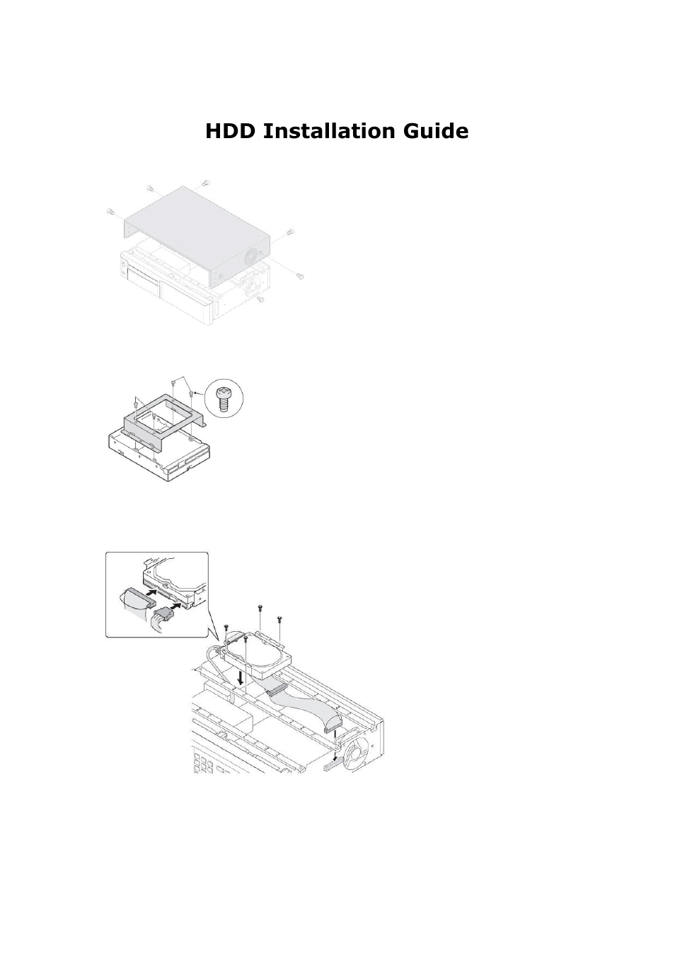 Hdd installation guide | Pelikan 9CH User Manual | Page 9 / 68