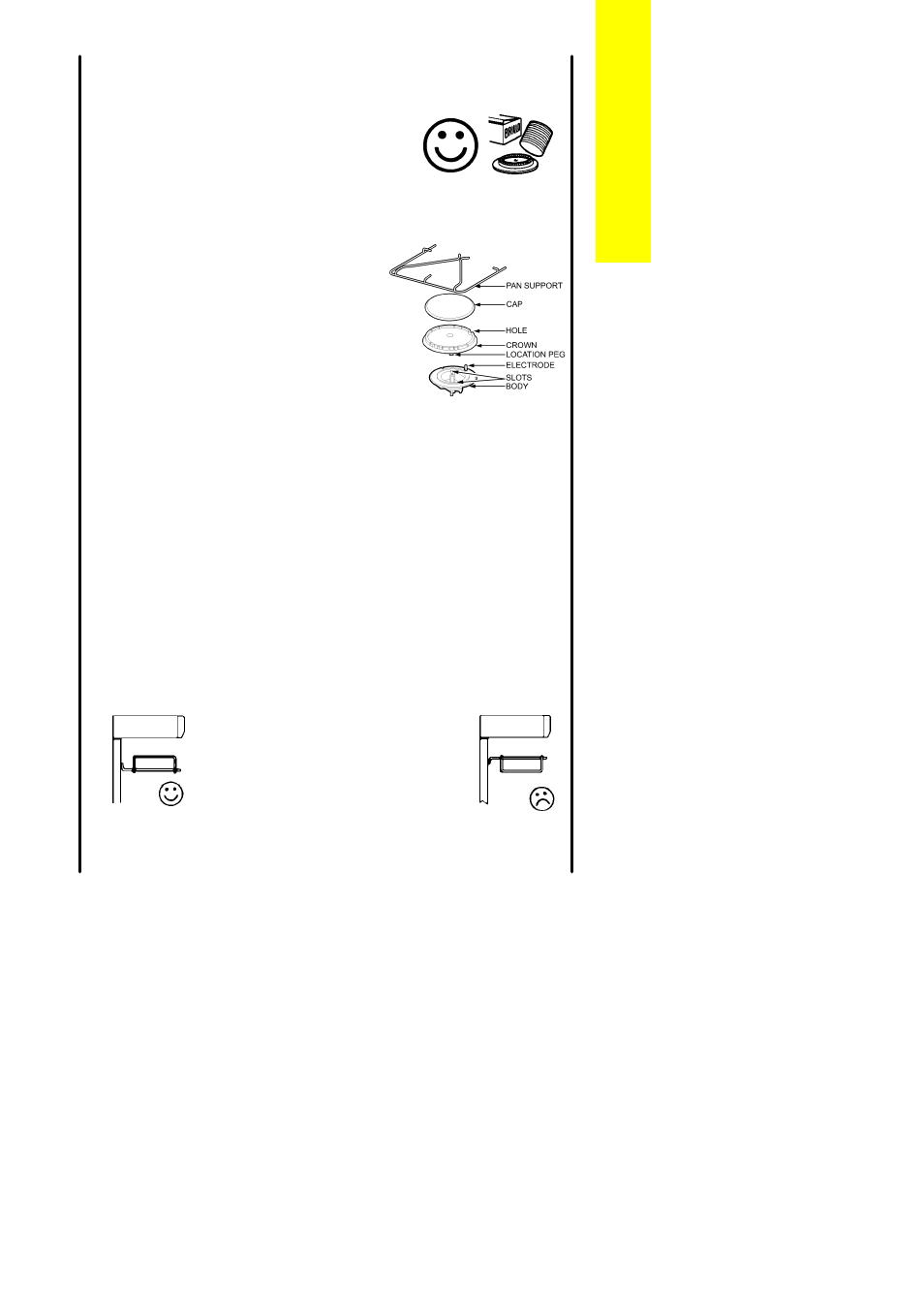 When replacing hotplate burner parts, The grill | Parkinson Cowan Lyric 50GS User Manual | Page 21 / 40