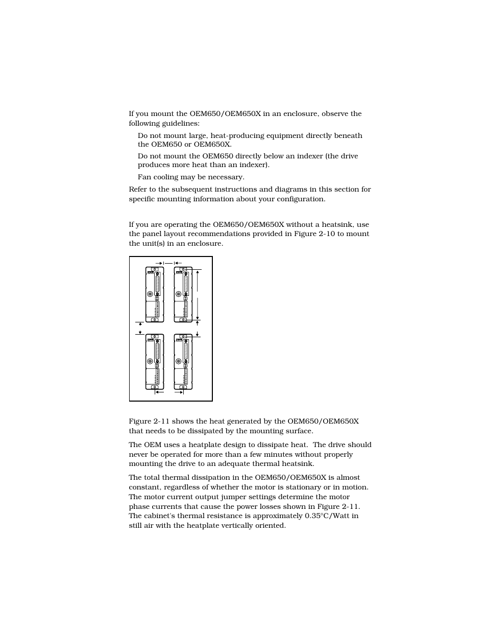 Panel layout | Parker  Products OEM650X User Manual | Page 21 / 58