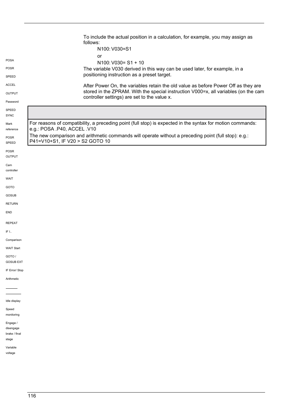 Operating instructions, Compax-m / -s | Parker  Products COMPAX-M /-S (L) User Manual | Page 116 / 242