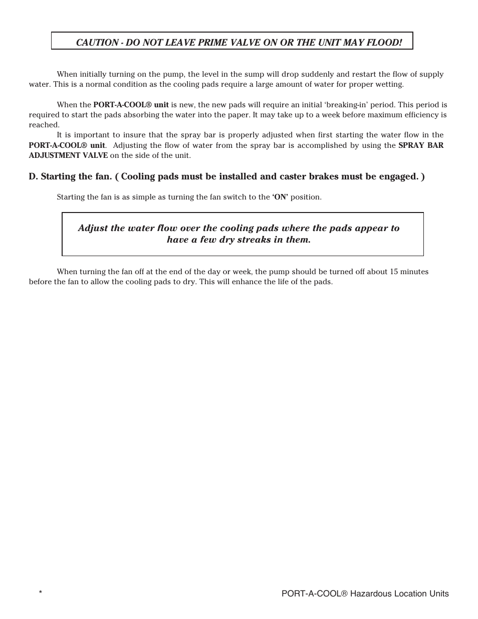 Port-A-Cool SERIES 2000 User Manual | Page 10 / 20