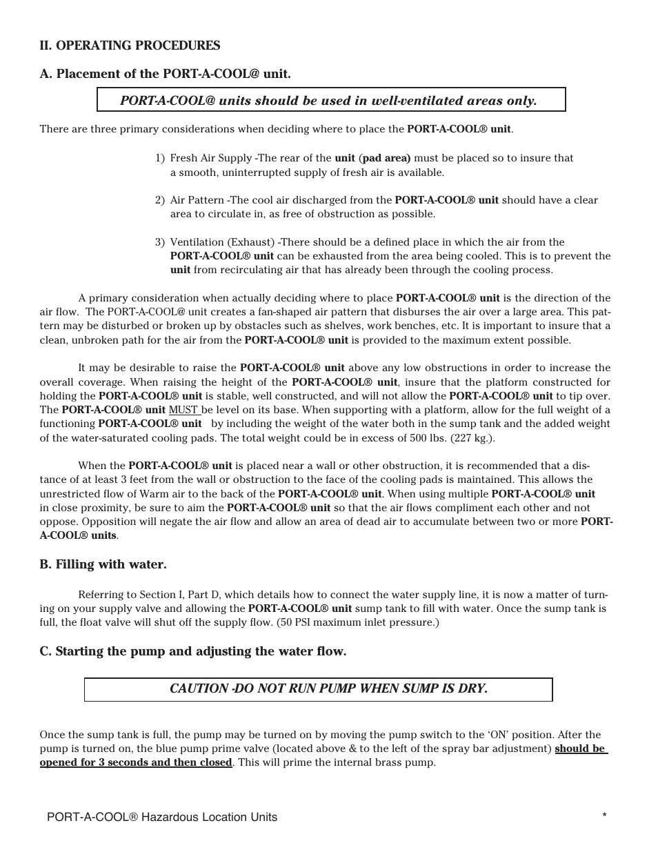 Port-A-Cool SERIES 2000 User Manual | Page 9 / 20