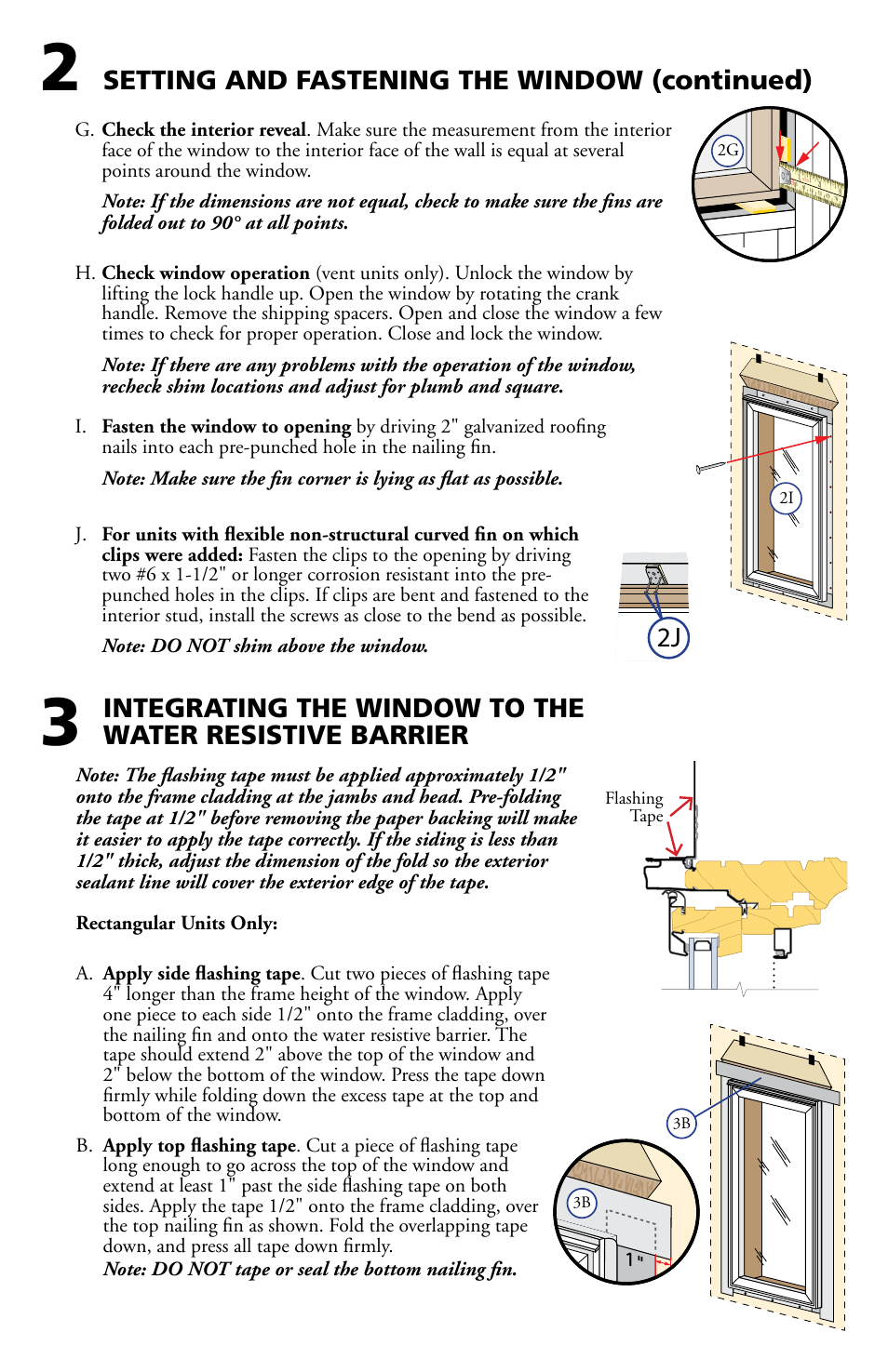 Setting and fastening the window (continued) | Pella Clad Awning User Manual | Page 5 / 10