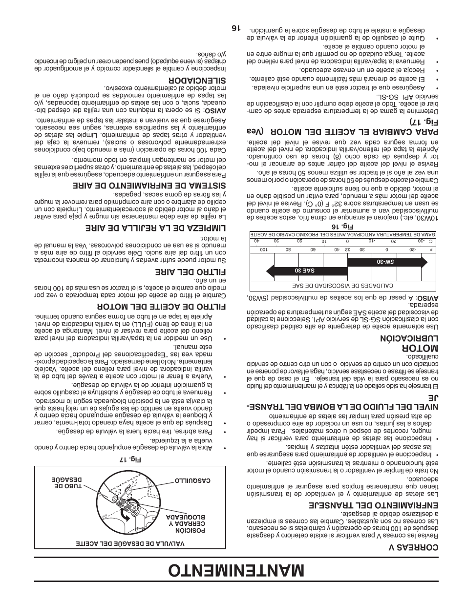 Mantenimento, Motor | Poulan Pro PB20H42YT User Manual | Page 41 / 56