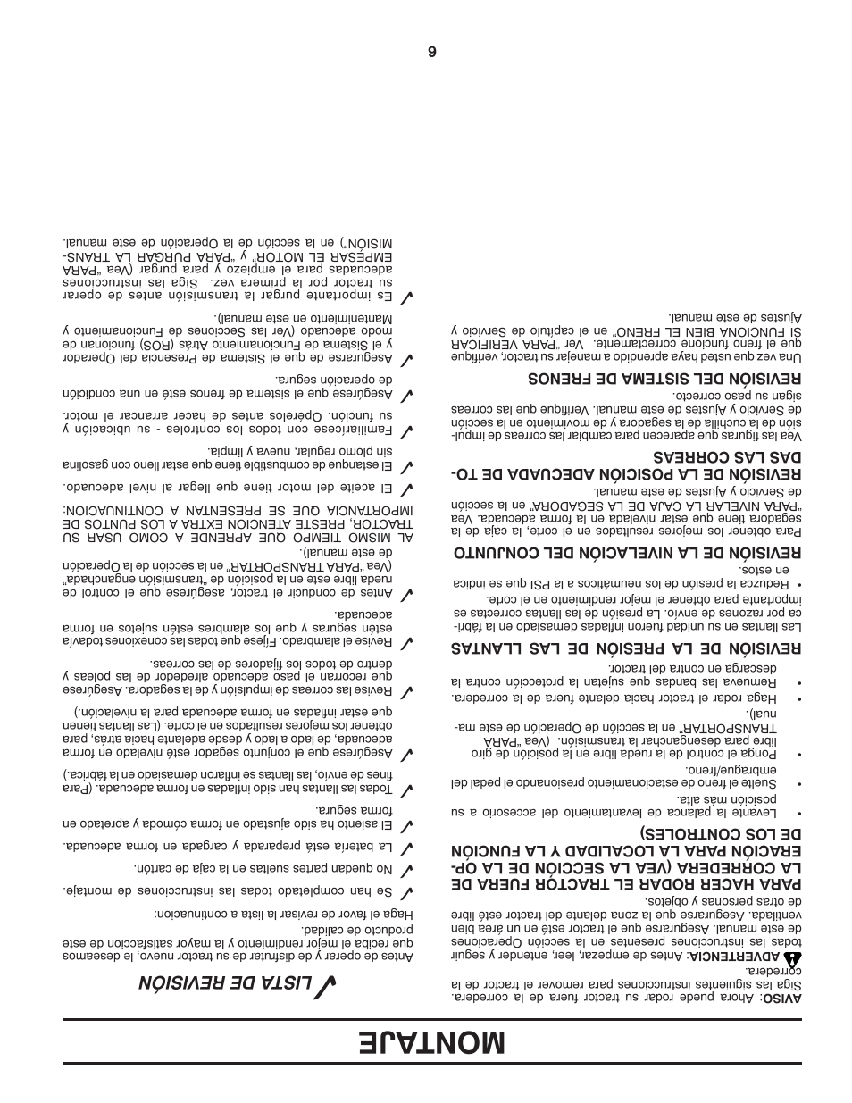 Montaje, Lista de revisión | Poulan Pro PB20H42YT User Manual | Page 51 / 56
