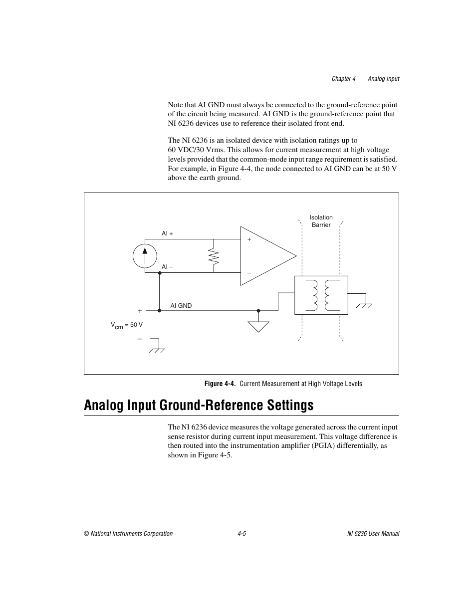 Analog input ground-reference settings, Analog input ground-reference settings -5, Analog input | Ground-reference settings | National Instruments DAQ M Series User Manual | Page 29 / 162