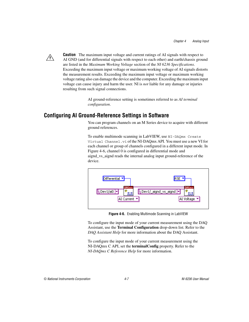 Figure 4-6. enabling multimode scanning in labview | National Instruments DAQ M Series User Manual | Page 31 / 162