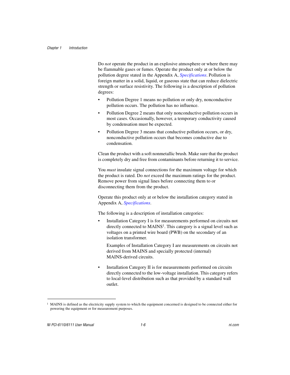 National Instruments NI PCI-6110 User Manual | Page 16 / 118