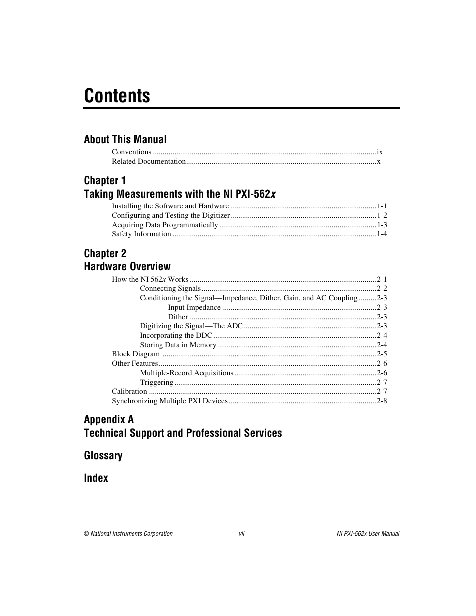National Instruments NI PXI-562X User Manual | Page 6 / 35
