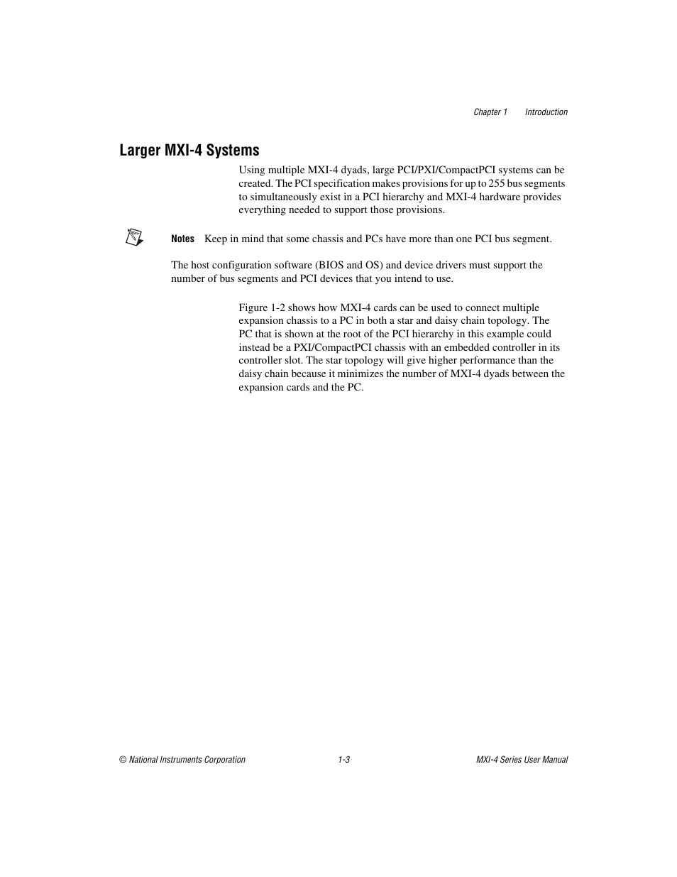 Larger mxi-4 systems, Larger mxi-4 systems -3 | National Instruments PCI-8331 User Manual | Page 11 / 43