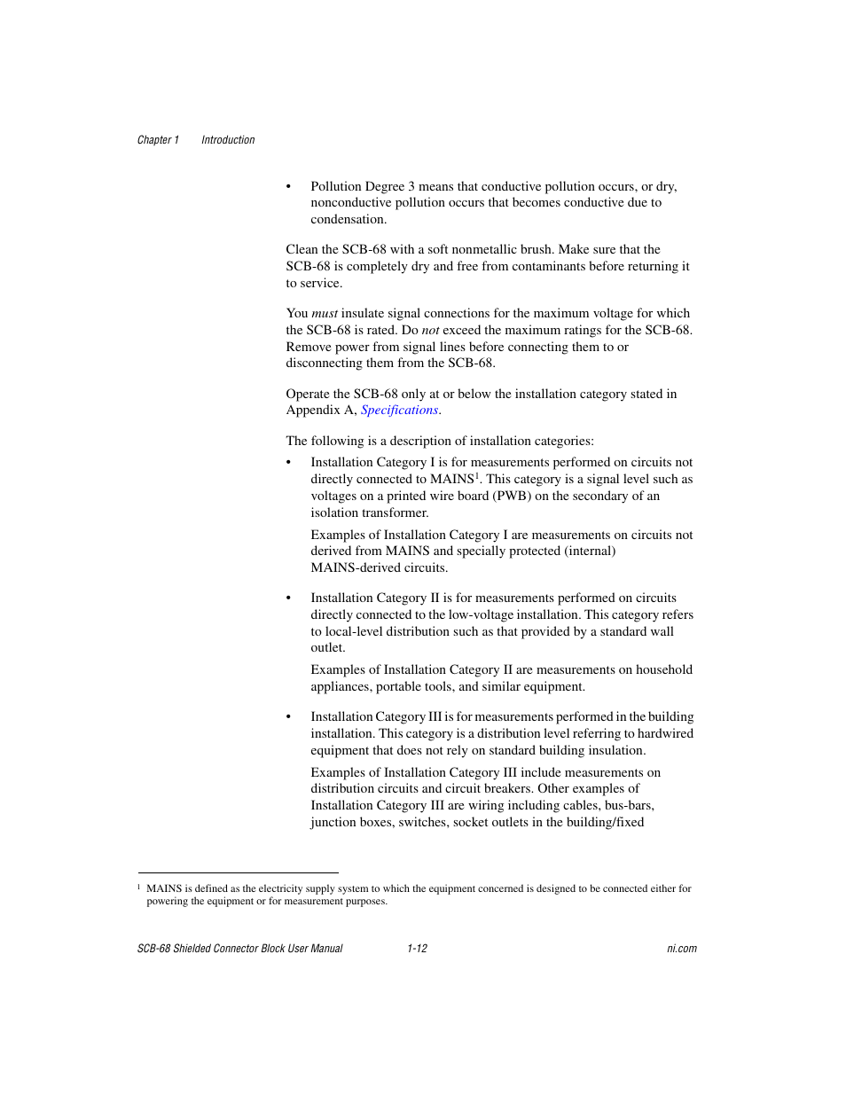 National Instruments SCB-68 User Manual | Page 22 / 104