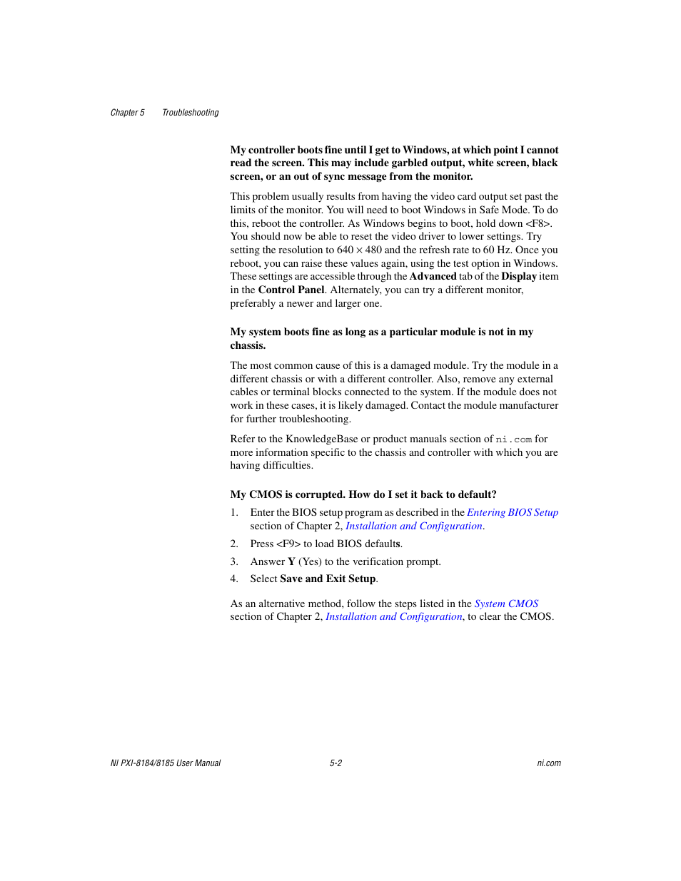 National Instruments PXI-8184 User Manual | Page 52 / 72
