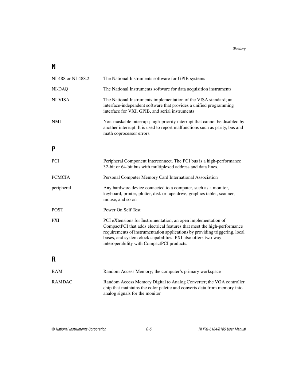 National Instruments PXI-8184 User Manual | Page 66 / 72
